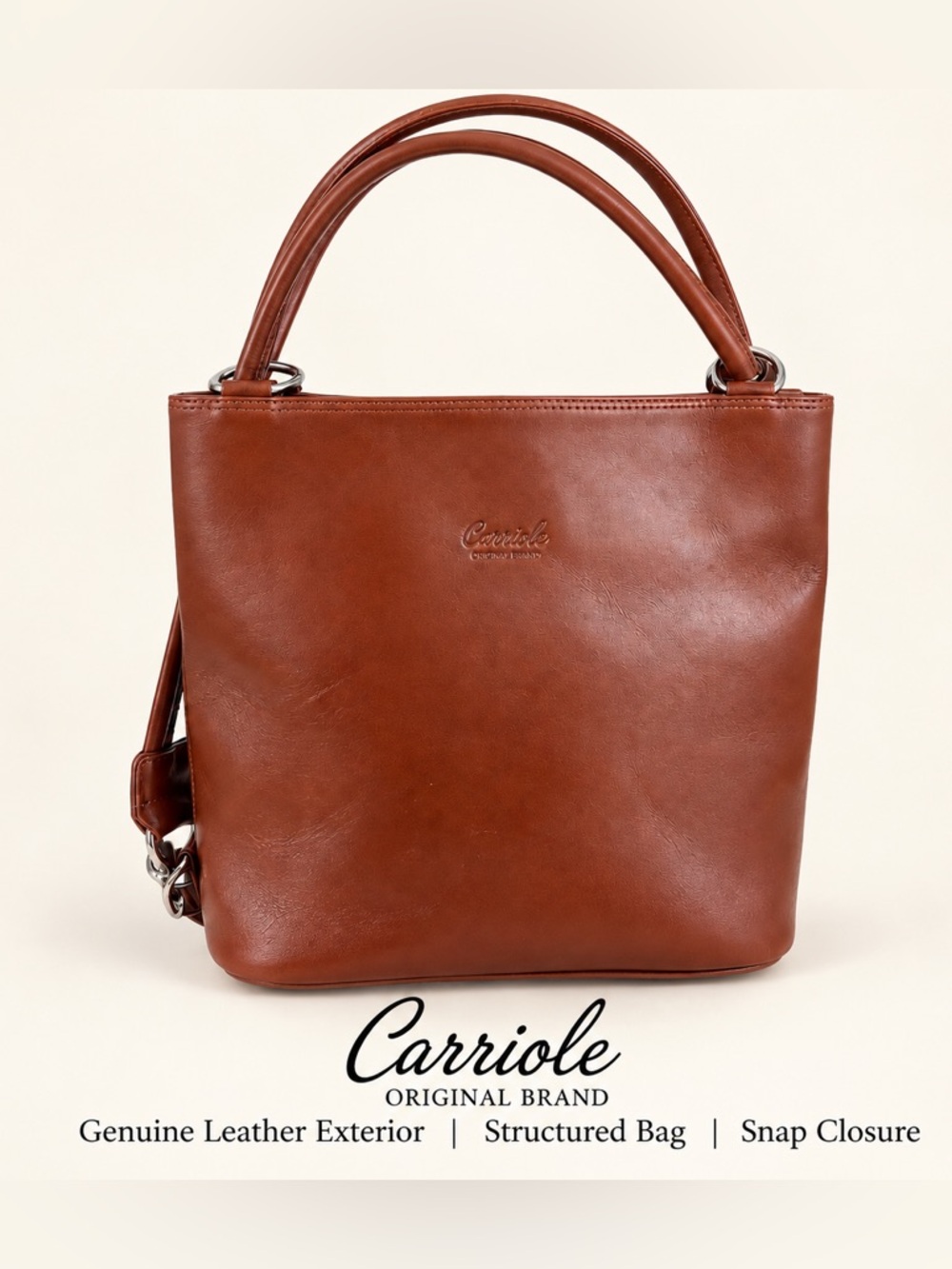 Carriole Original Brand Genuine Leather Handbag